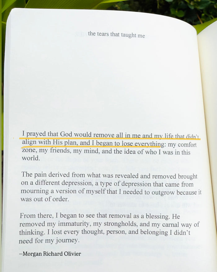 The book open