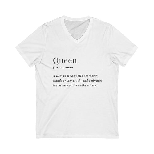 Unisex Jersey Short Sleeve V-Neck Tee