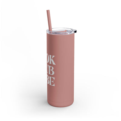 Book Club Babe Skinny Matte Tumbler, 20oz