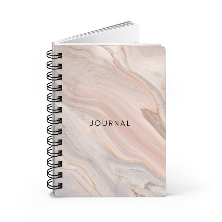 Pink Marble Spiral Bound Journal
