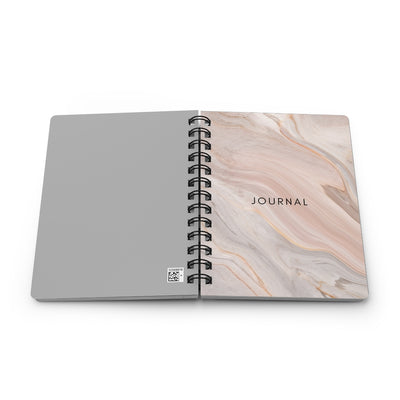 Pink Marble Spiral Bound Journal